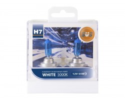 SVS. Комплект галогенных ламп серия White 5000K H7 55W