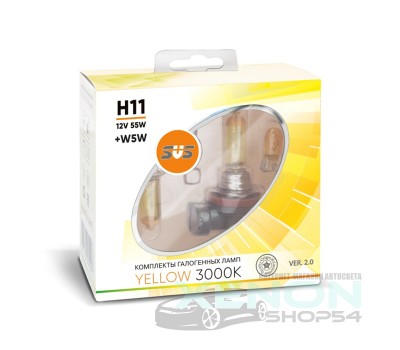 Галогеновые лампы SVS H16 Yellow 3000K Ver.2 +W5W - 020.0103.000