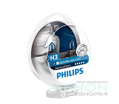 Галогеновые лампы Philips H3 Diamond Vision - 12336DVS2