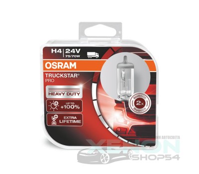 Галогеновые лампы Osram H4 Truckstar Pro - 64196TSP-HCB