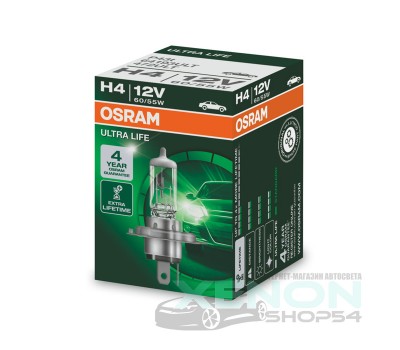 Галогеновая лампа Osram H4 Ultra Life - 64193ULT