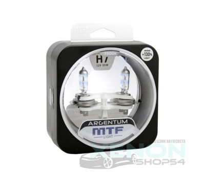 Галогеновые лампы MTF-Light Argentum +130% H7 - H3A1207