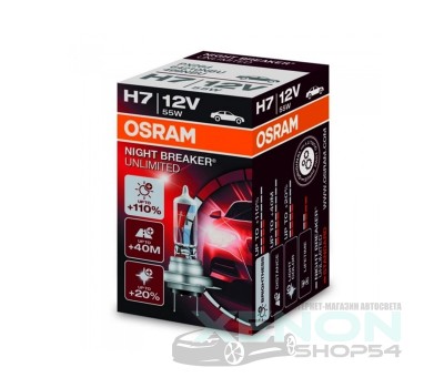 Галогеновые лампы Osram H7 Night Breaker Unlimited - 64210NBU