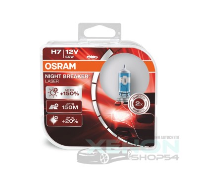 Галогеновые лампы Osram Night Breaker Laser H7 - 64210NL-HCB