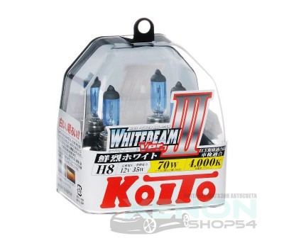 Галогеновые лампы Koito Whitebeam III H8 - P0758W