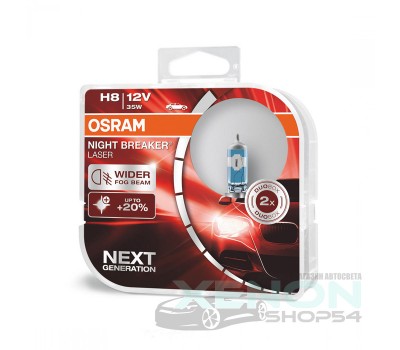 Галогеновые лампы Osram Night Breaker Laser H8 - 64212NL-HCB