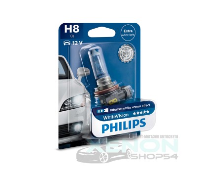 Галогеновая лампа Philips WhiteVision H8 - 12360WHVB1