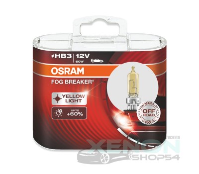 Галогеновые лампы Osram HB3 Fog Breaker - 9005FBR-HCB