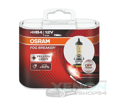 Галогеновые лампы Osram HB4 Fog Breaker - 9006FBR-HCB