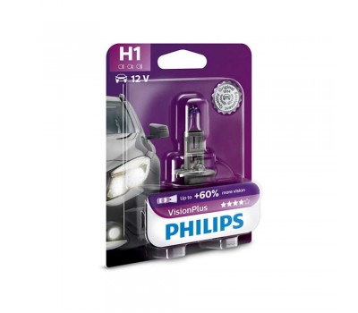 Галогеновые лампы Philips H1 Vision Plus +60% - 12258VPB1