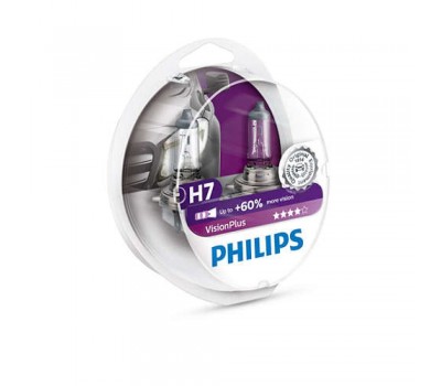 Галогеновые лампы Philips H7 Vision Plus +60% - 12972VPS2