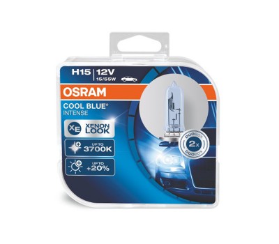 Галогеновые лампы Osram Cool Blue Intense H15 - 64176CBI-HCB