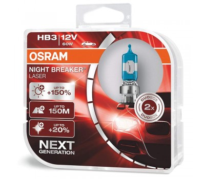 Галогеновые лампы Osram Night Breaker Laser HB3 - 9005NL-HCB