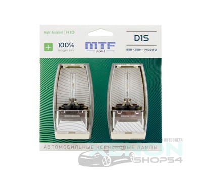 Ксеноновые лампы D1S MTF-Light Night Assistant +100% - NABD1S