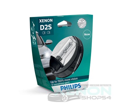 Ксеноновая лампа D2S Philips X-treme Vision Gen2 (+150%) - 85122XV2S1