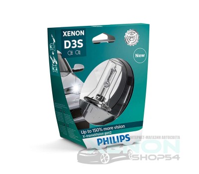 Ксеноновая лампа D3S Philips X-treme Vision Gen2 (+150%) - 42403XV2S1