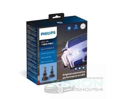 Светодиодные лампы Philips Ultinon Pro9000 HB4/HB3 5800K - 11005U90CWX2