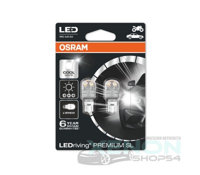 Светодиодные габариты Osram W16W LEDriving Premium - 9213CW-02B