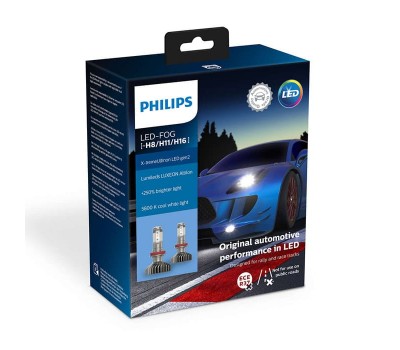 Светодиодные лампы Philips H8/H11/H16 X-treme Ultinon LED gen2 - 11366XUWX2