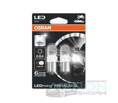 Светодиодные габариты P21W Osram LEDriving Premium - 7556CW-02B