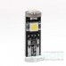 Комплект (2шт) светодиодных ламп MTF Light W5W T10 3 LED бесцокольная 12V с обманкой 5000К (Белый). Корея W5W50CAN